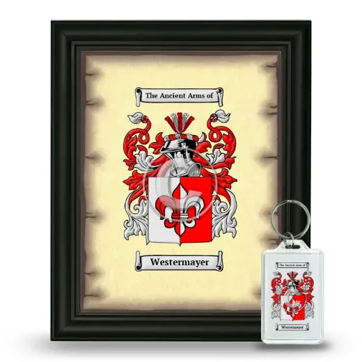 Westermayer Framed Coat of Arms and Keychain - Black
