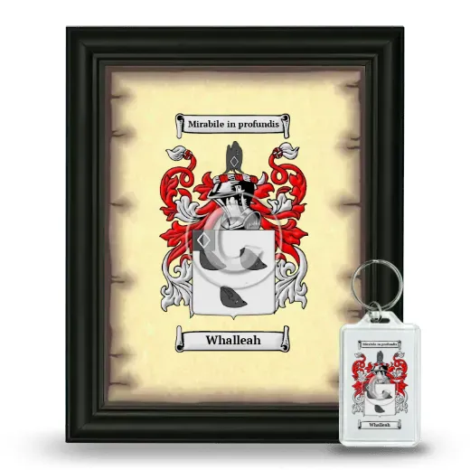 Whalleah Framed Coat of Arms and Keychain - Black
