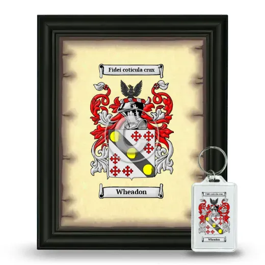 Wheadon Framed Coat of Arms and Keychain - Black