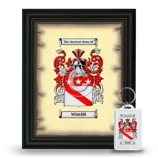 Whitfill Framed Coat of Arms and Keychain - Black