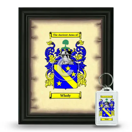 Wholy Framed Coat of Arms and Keychain - Black
