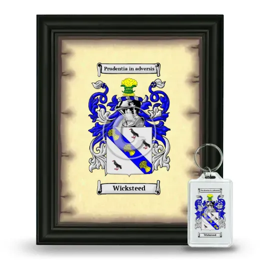 Wicksteed Framed Coat of Arms and Keychain - Black