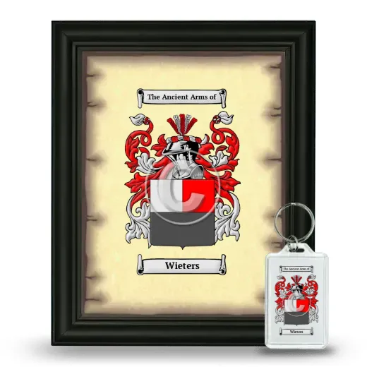 Wieters Framed Coat of Arms and Keychain - Black