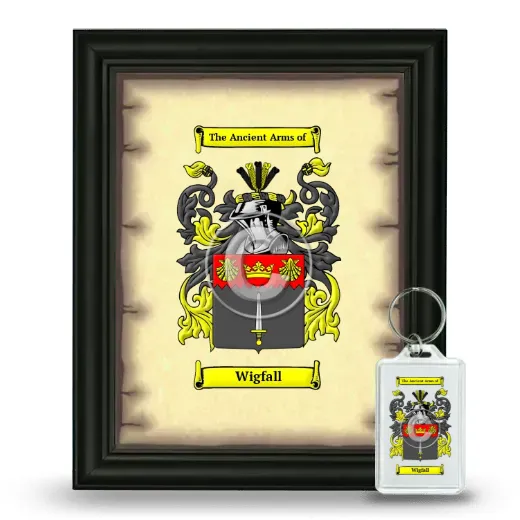 Wigfall Framed Coat of Arms and Keychain - Black