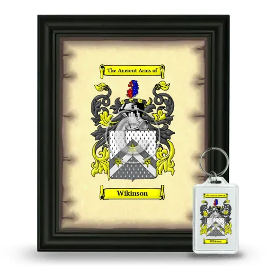 Wikinson Framed Coat of Arms and Keychain - Black