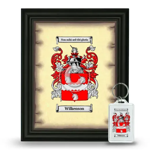 Wilkenson Framed Coat of Arms and Keychain - Black