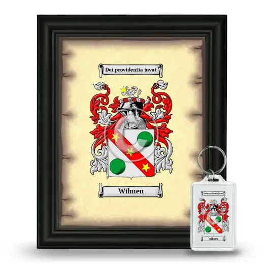Wilmen Framed Coat of Arms and Keychain - Black
