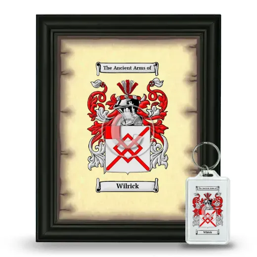 Wilrick Framed Coat of Arms and Keychain - Black