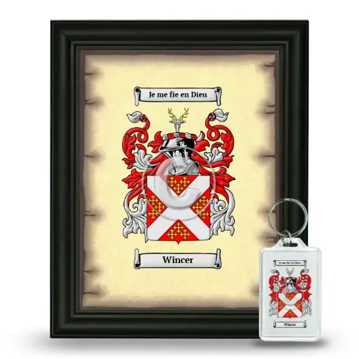 Wincer Framed Coat of Arms and Keychain - Black