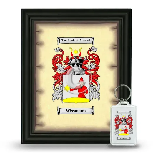 Wissmann Framed Coat of Arms and Keychain - Black