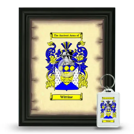 Wittine Framed Coat of Arms and Keychain - Black