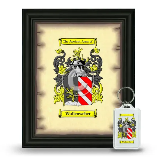 Wullenweber Framed Coat of Arms and Keychain - Black