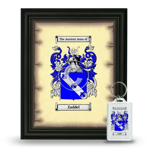 Zaddel Framed Coat of Arms and Keychain - Black