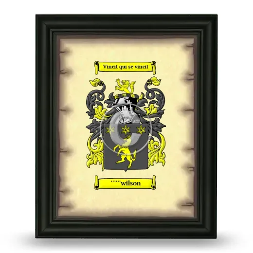 ''''''wilson Coat of Arms Framed - Black