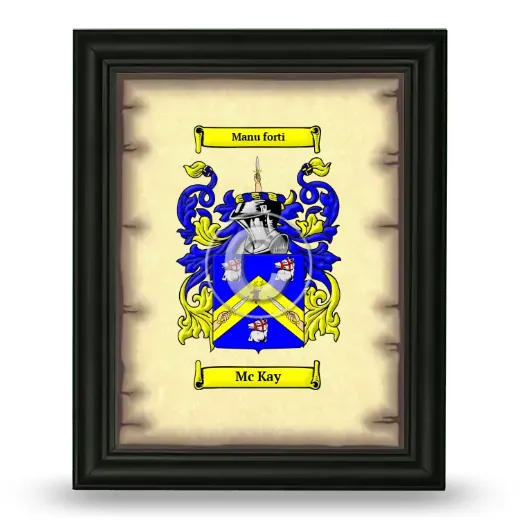 Mc Kay Coat of Arms Framed - Black