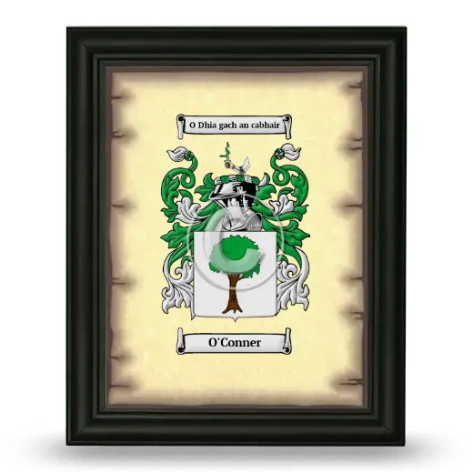 O'Conner Coat of Arms Framed - Black
