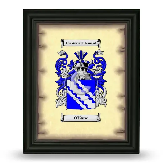 O'Kane Coat of Arms Framed - Black