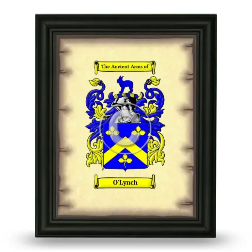 O'Lynch Coat of Arms Framed - Black