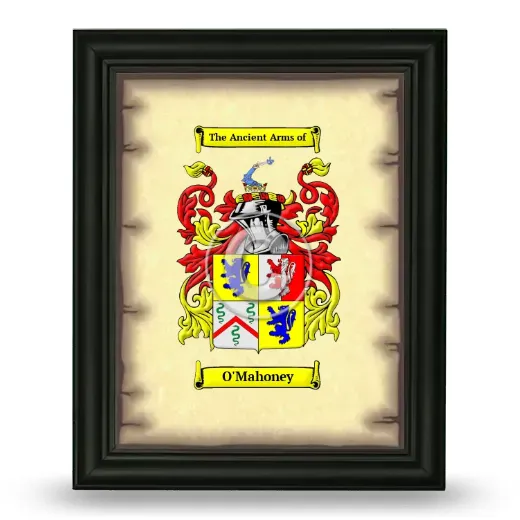 O'Mahoney Coat of Arms Framed - Black
