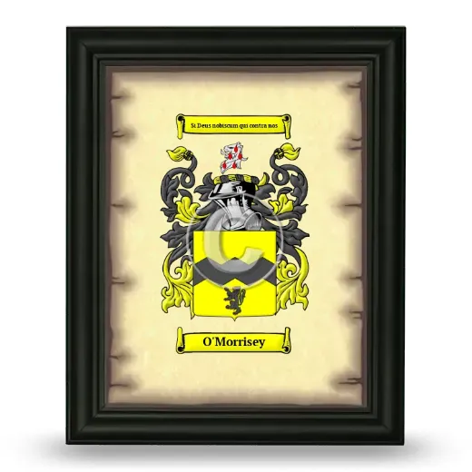 O'Morrisey Coat of Arms Framed - Black
