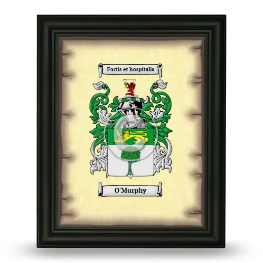O'Murphy Coat of Arms Framed - Black