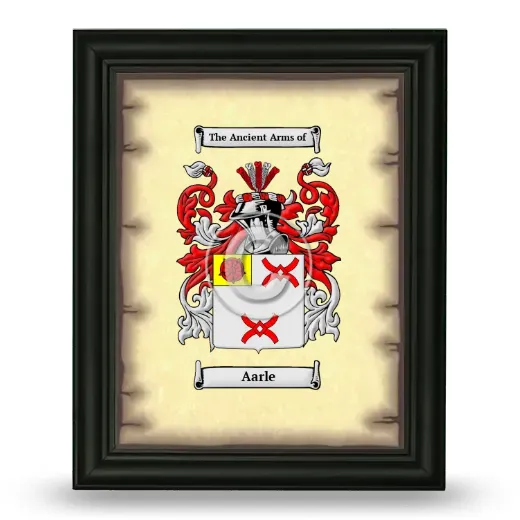 Aarle Coat of Arms Framed - Black