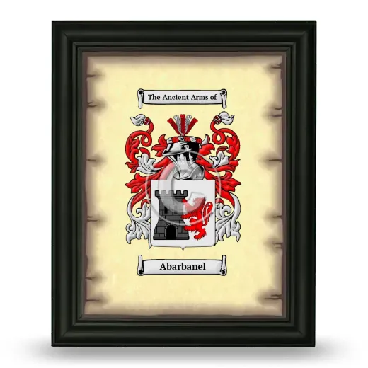 Abarbanel Coat of Arms Framed - Black