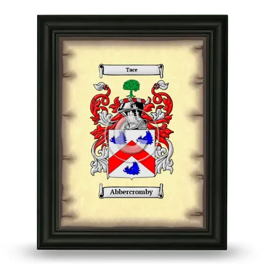 Abbercromby Coat of Arms Framed - Black