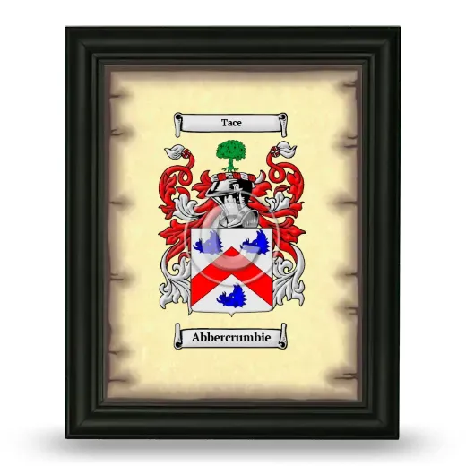 Abbercrumbie Coat of Arms Framed - Black