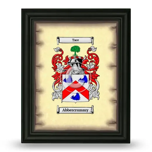 Abbercrummy Coat of Arms Framed - Black