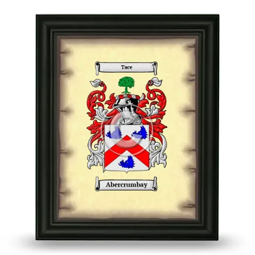 Abercrumbay Coat of Arms Framed - Black