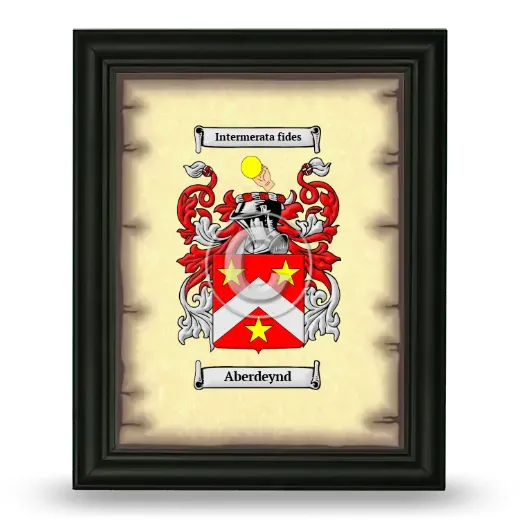 Aberdeynd Coat of Arms Framed - Black