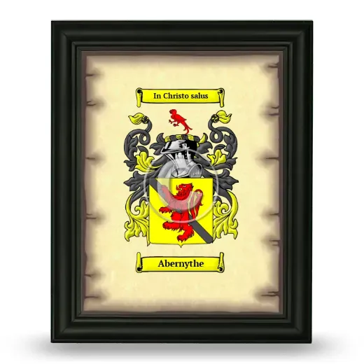 Abernythe Coat of Arms Framed - Black