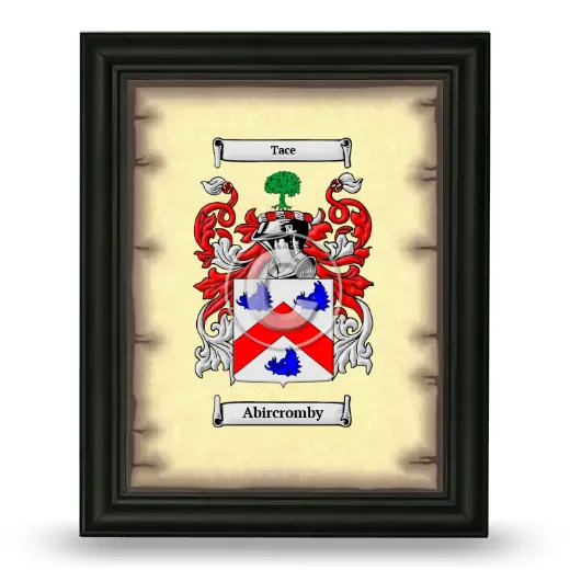 Abircromby Coat of Arms Framed - Black