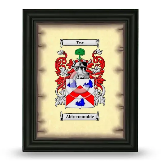 Abircrommbie Coat of Arms Framed - Black