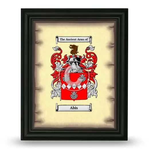 Abis Coat of Arms Framed - Black