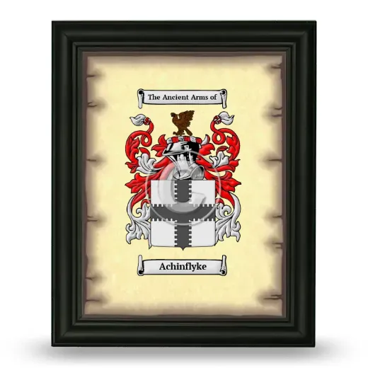 Achinflyke Coat of Arms Framed - Black