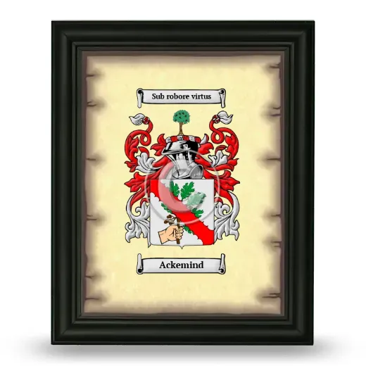 Ackemind Coat of Arms Framed - Black