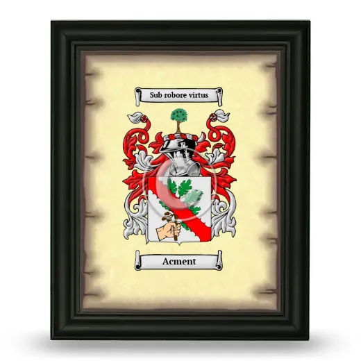 Acment Coat of Arms Framed - Black