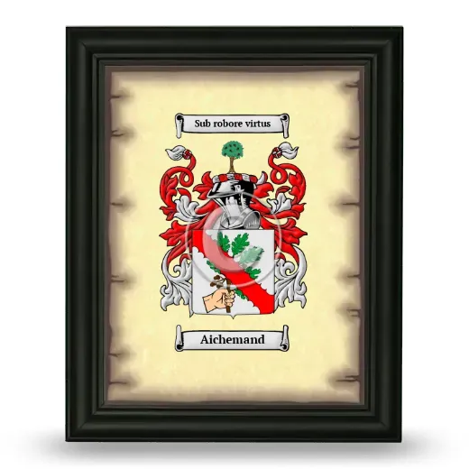 Aichemand Coat of Arms Framed - Black
