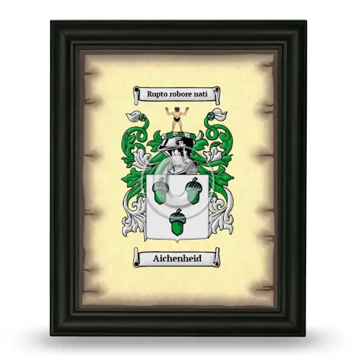 Aichenheid Coat of Arms Framed - Black