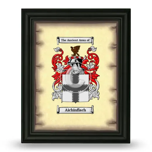 Aichinflach Coat of Arms Framed - Black