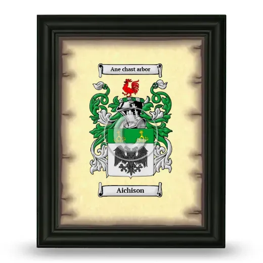 Aichison Coat of Arms Framed - Black
