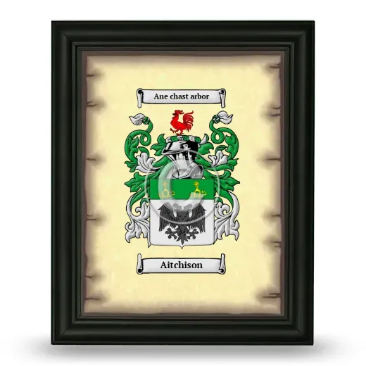 Aitchison Coat of Arms Framed - Black