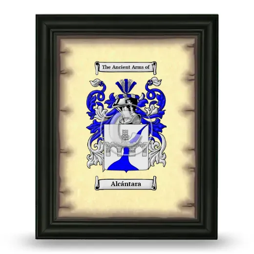 Alcántara Coat of Arms Framed - Black