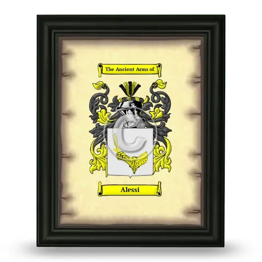 Alessi Coat of Arms Framed - Black