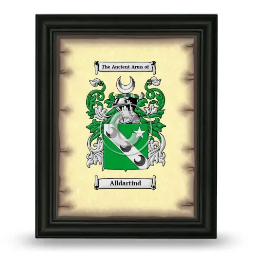 Alldartind Coat of Arms Framed - Black