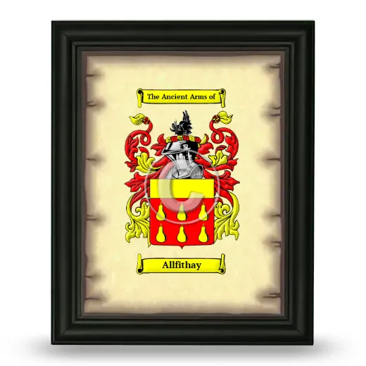 Allfithay Coat of Arms Framed - Black