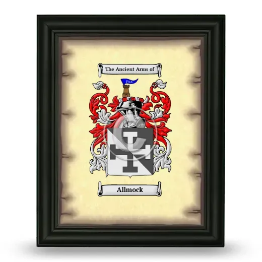 Allmock Coat of Arms Framed - Black