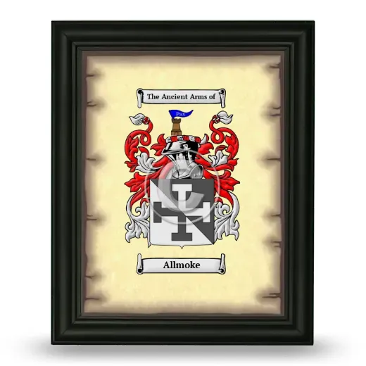 Allmoke Coat of Arms Framed - Black